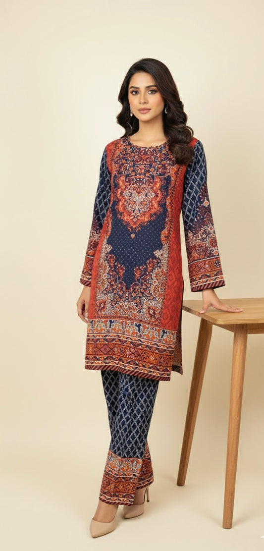 MIDNIGHT CHARM PRINTED CO-ORD SET