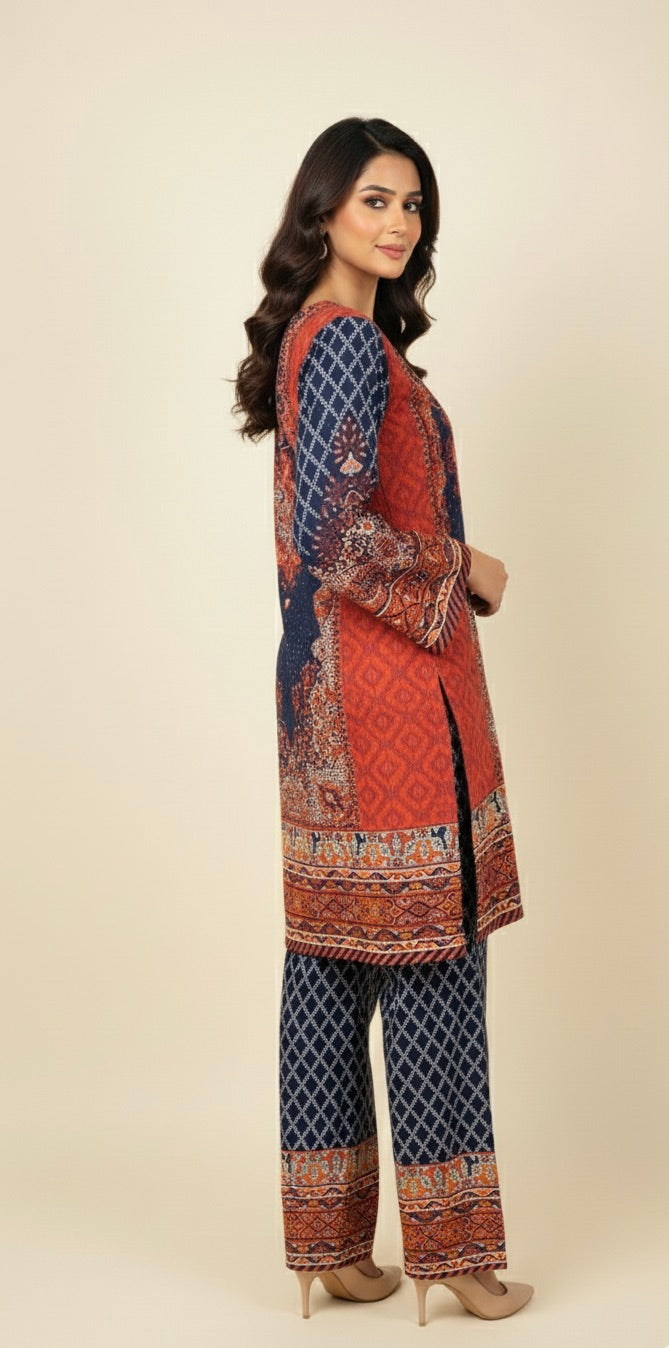 MIDNIGHT CHARM PRINTED CO-ORD SET