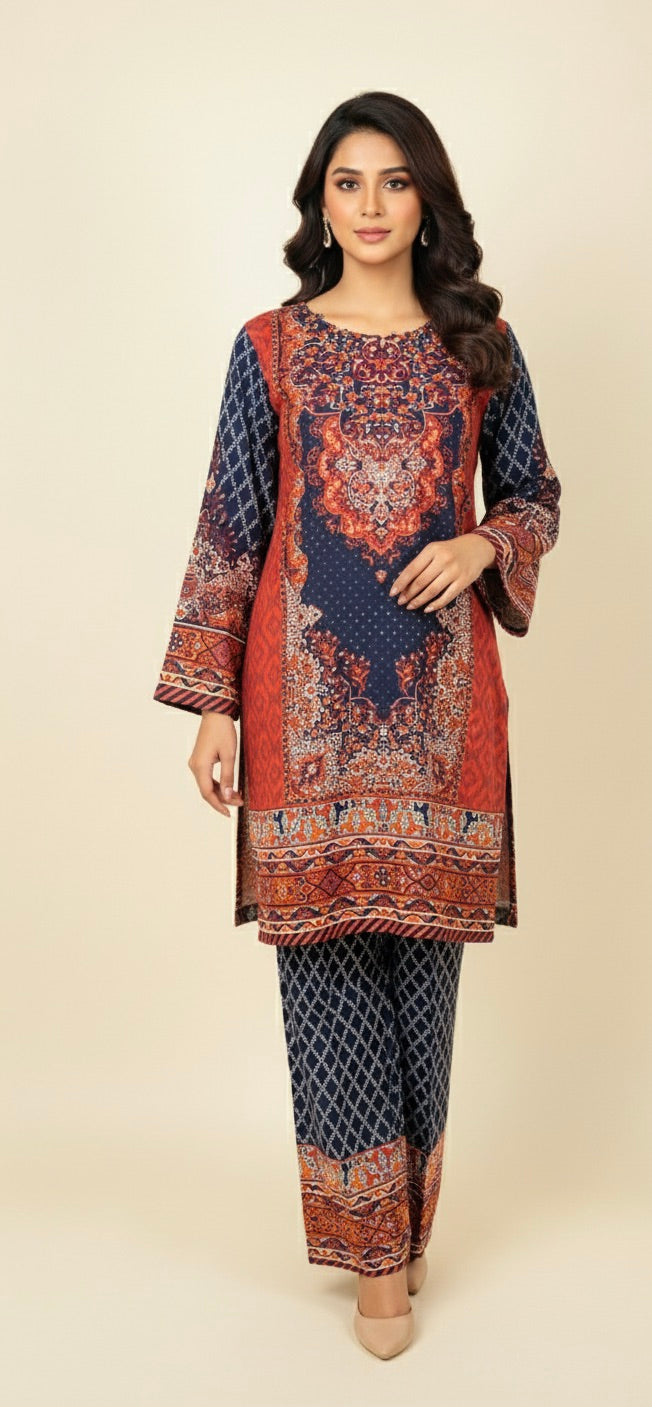 MIDNIGHT CHARM PRINTED CO-ORD SET