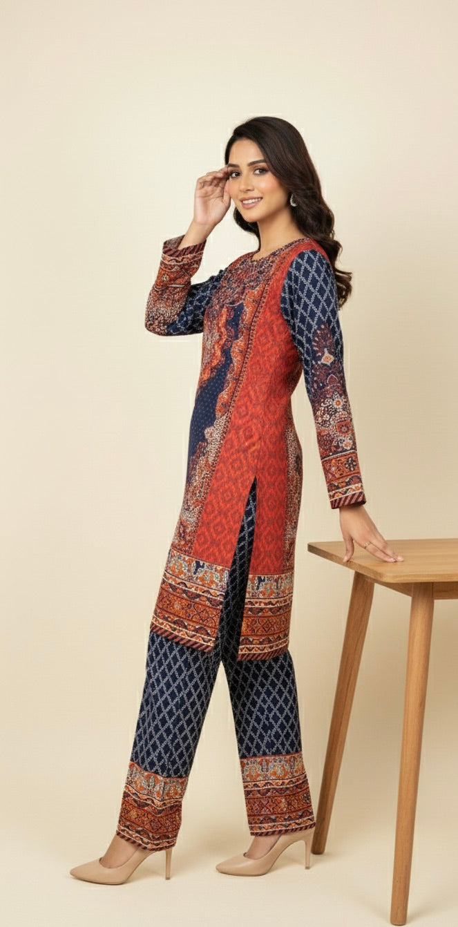 MIDNIGHT CHARM PRINTED CO-ORD SET