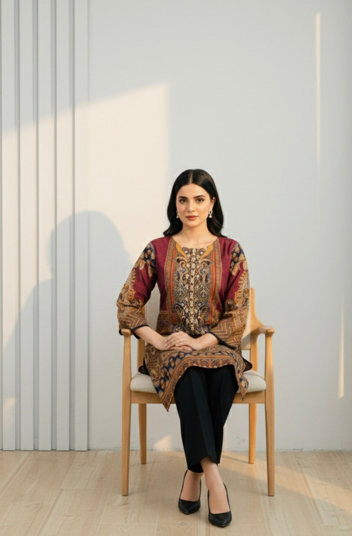 AFSANA 2-PC PRINTED SUIT