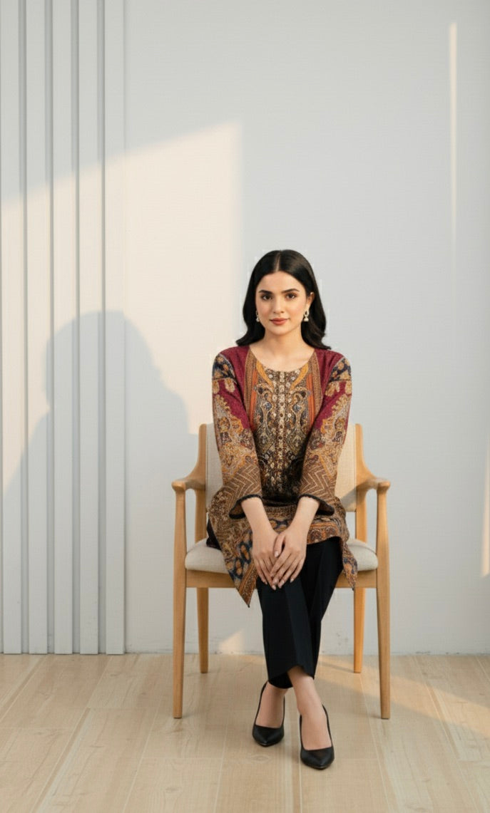 AFSANA 2-PC PRINTED SUIT