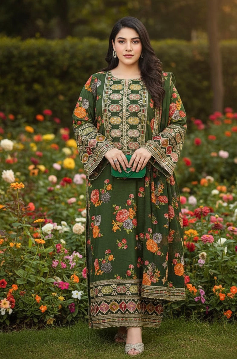 BEST SELLING - GULBAHAR LUXURY -3 PC SUIT