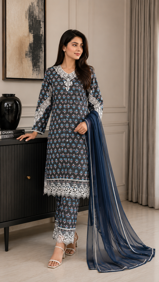 NILOFER LUXE 3-PC SUIT