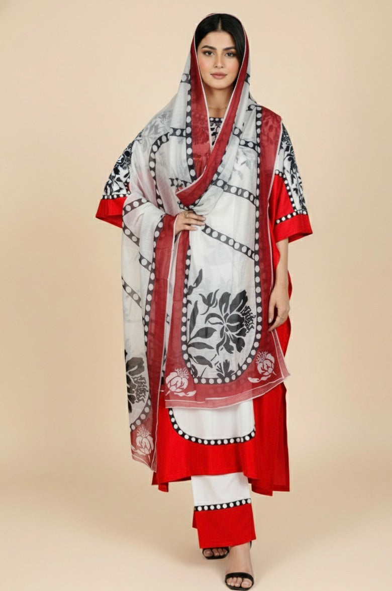 BEST SELLING - MAZOORA - 3 PC SUIT