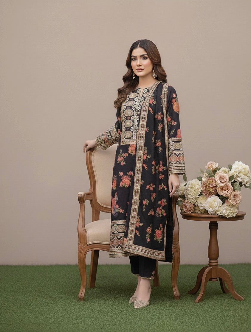 BEST SELLING - GULNAZ LUXURY-3 PC SUIT
