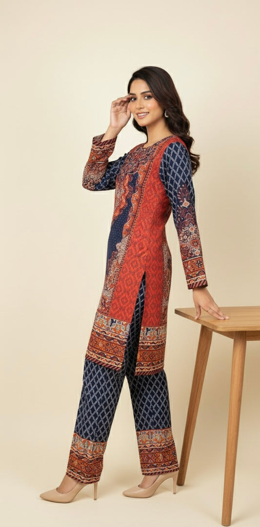 MIDNIGHT CHARM PRINTED CO-ORD SET