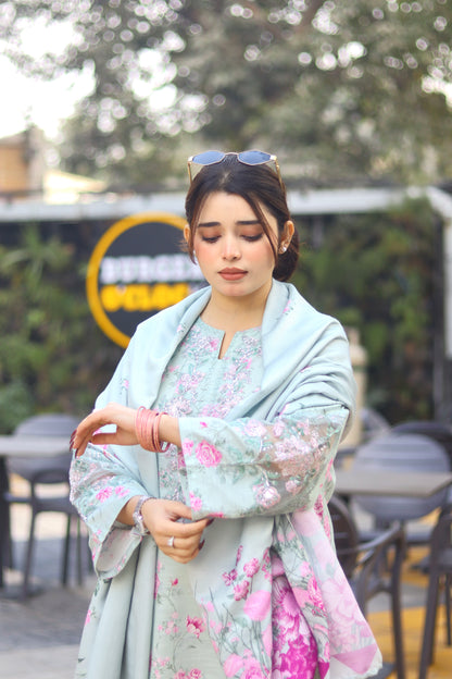 ZEENAT PRINTED 3-PC SUIT