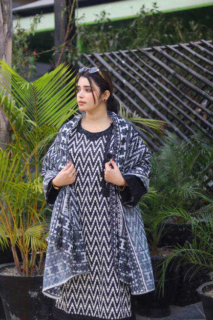 DASTAAN – ZIG ZAG PRINTED 3-PC