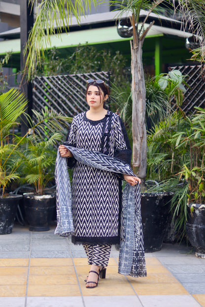 DASTAAN – ZIG ZAG PRINTED 3-PC