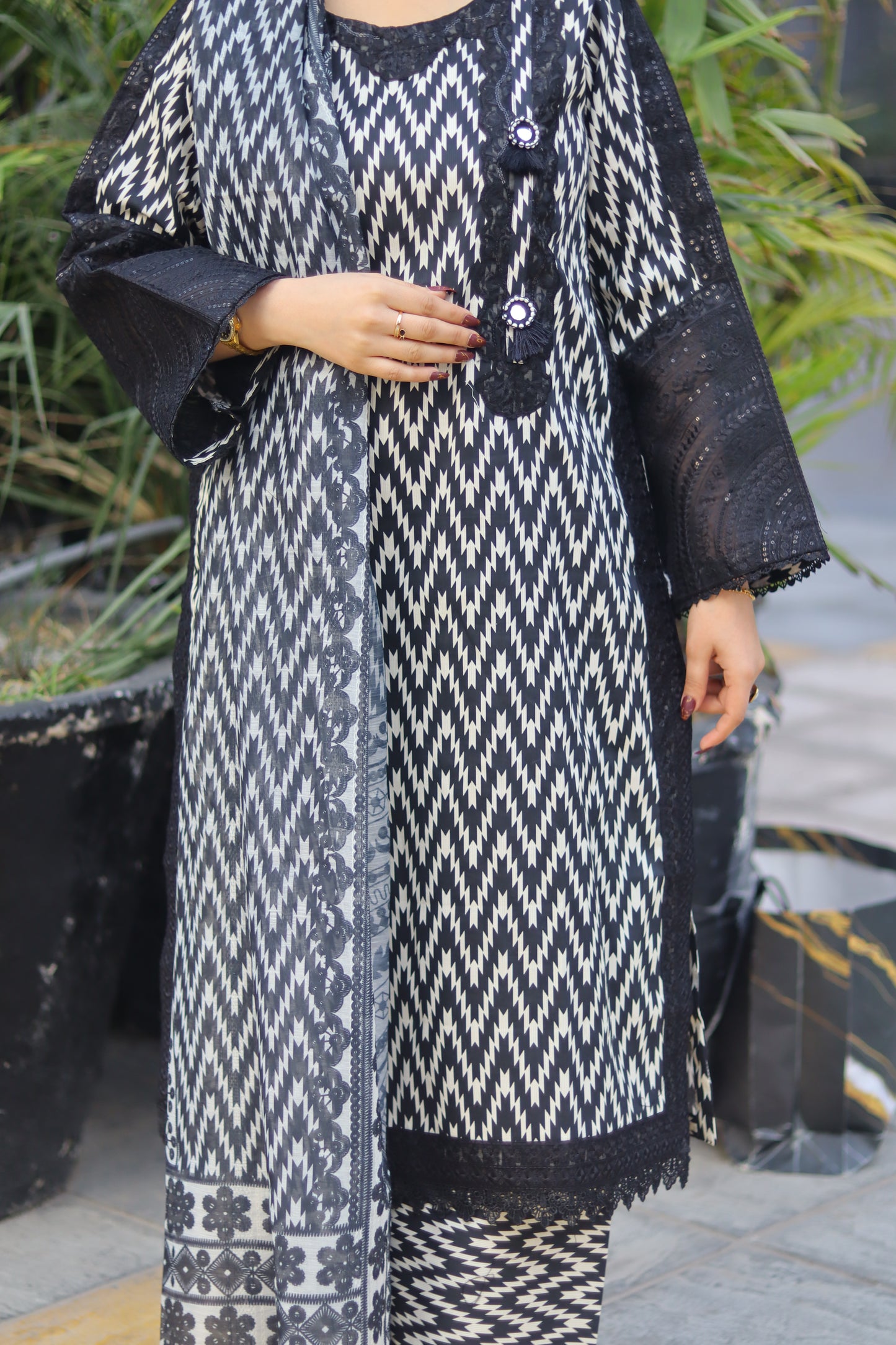 DASTAAN – ZIG ZAG PRINTED 3-PC