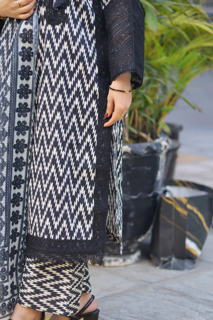 DASTAAN – ZIG ZAG PRINTED 3-PC