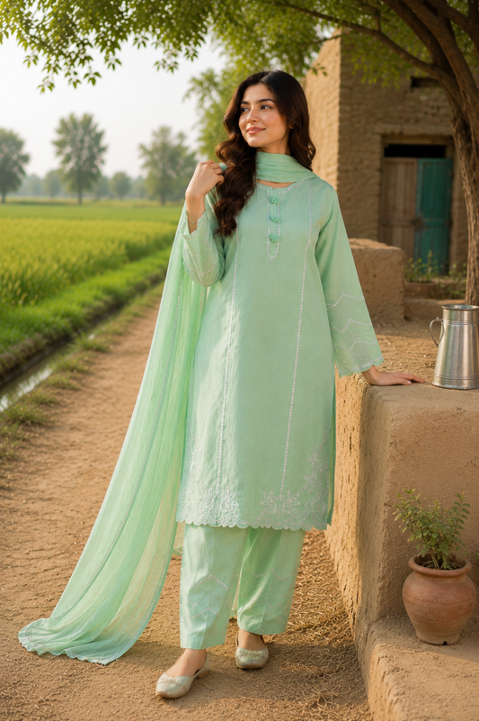 MEHRUNISA LUXE 3-PC SUIT