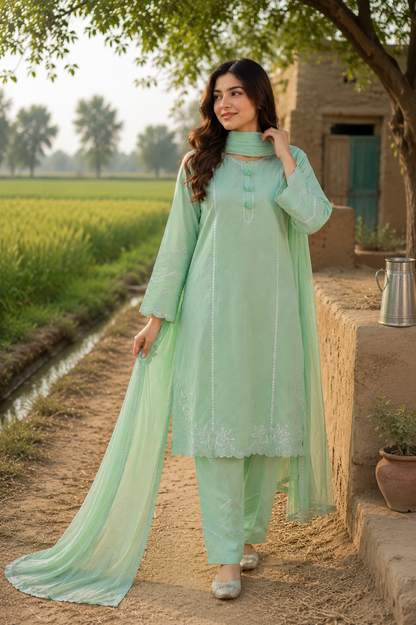 MEHRUNISA LUXE 3-PC SUIT