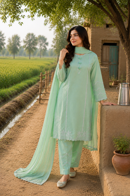 MEHRUNISA LUXE 3-PC SUIT