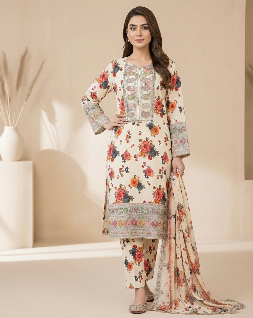 BEST SELLING - GULNOOR LUXURY-3 PC SUIT