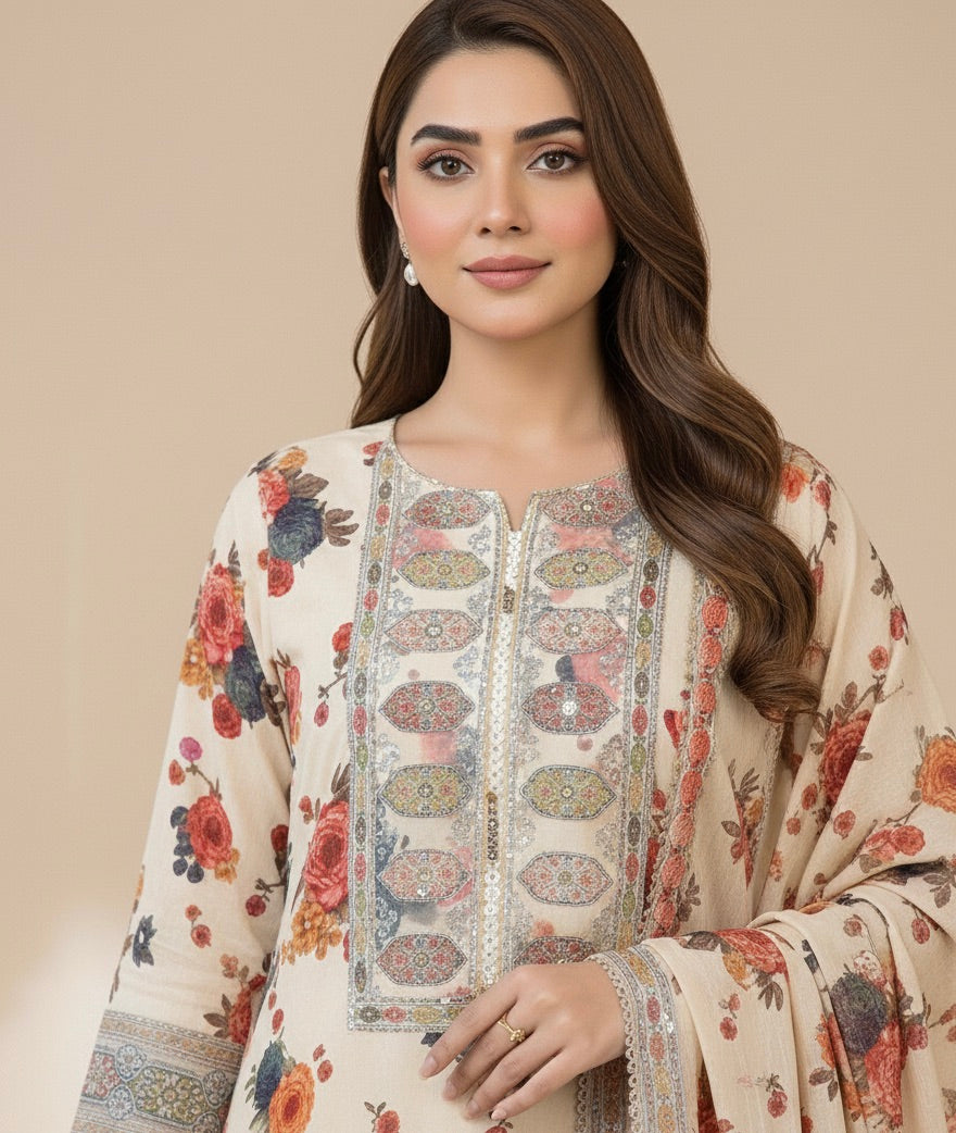 BEST SELLING - GULNOOR LUXURY-3 PC SUIT