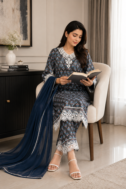 NILOFER LUXE 3-PC SUIT