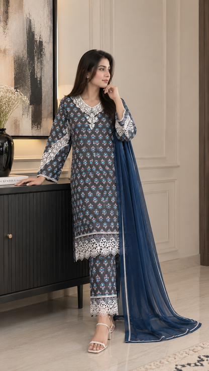 NILOFER LUXE 3-PC SUIT