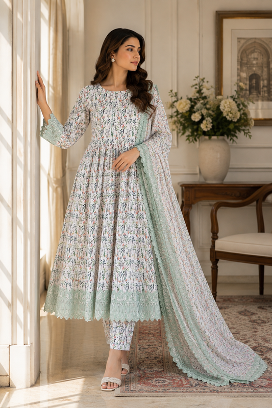 SHEHNAZ FROCK 3-PC Suit