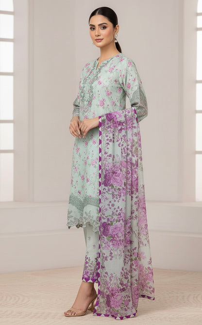 ZEENAT PRINTED 3-PC SUIT