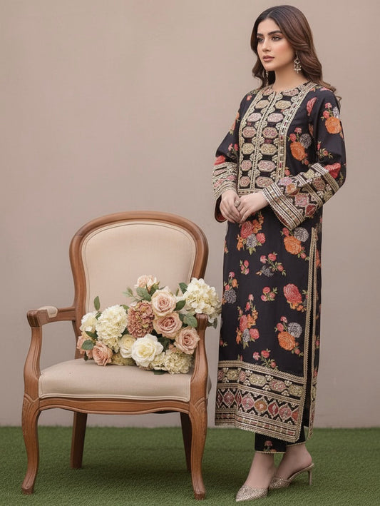 BEST SELLING - GULNAZ  LUXURY-3 PC SUIT