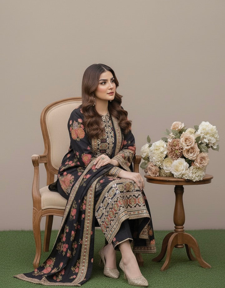 BEST SELLING - GULNAZ  LUXURY-3 PC SUIT