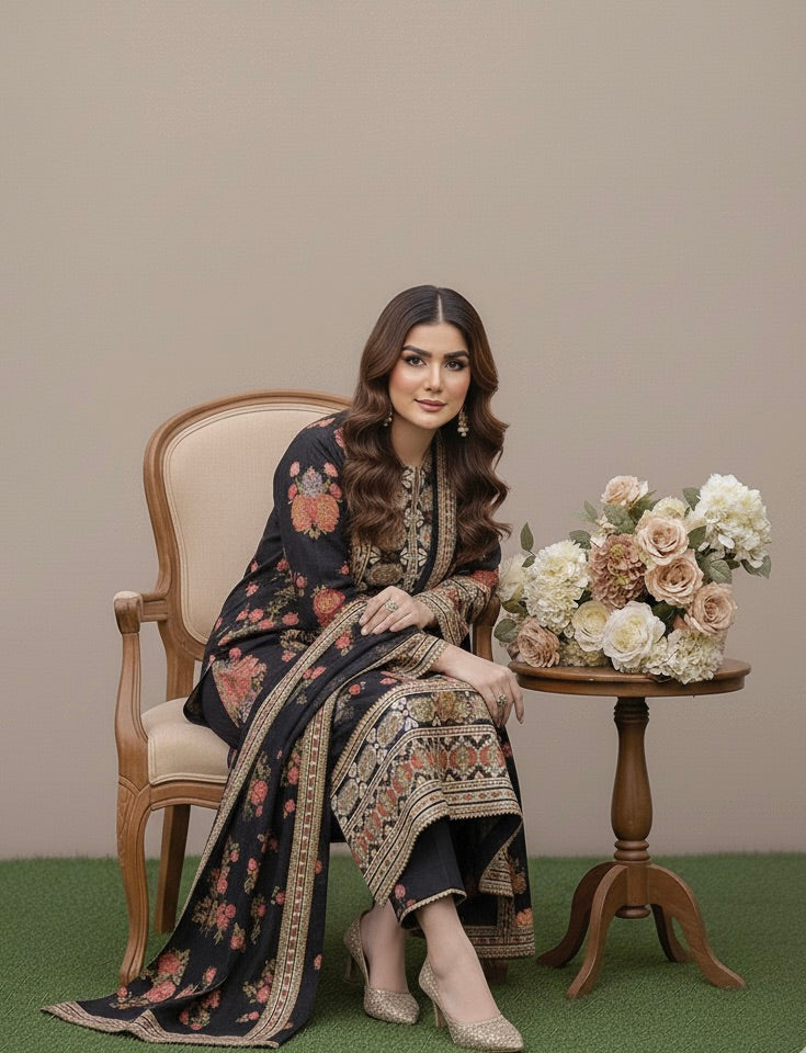 BEST SELLING - GULNAZ  LUXURY-3 PC SUIT