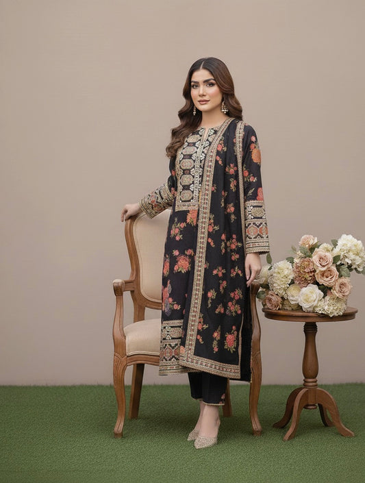 BEST SELLING - GULNAZ  LUXURY-3 PC SUIT